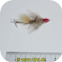 FL00708 - Seatrout Tube Flies - UF Cutthroat Kutling Tube - Str. 26mm - Rød/grå/beige
