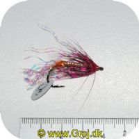 FL00735 - Seatrout UV Flies - Juletræet GTI UV - Str. 04 -  Rød/sølv