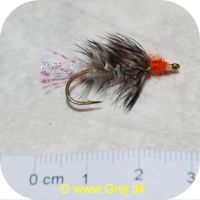 FL11255 - Sea Trout Flies - PL Tangloppe - Orange/brunlig/sølv
