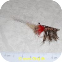 FL11260 - Seatrout Rod Rov og Teal - 7 cm lang - brunlig/rød
