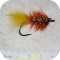 FL11270 - Seatrout RPO Yellow Tail - 5 cm lang - Orange/guld med gul hale