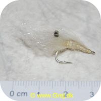 FL13010 - Sea Trout flies - CDC Mysis-Hvid - Minireje
