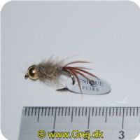 FL44031 - Unique Flies UF Hare Ears Glod Bead - krogstr. 10 - m/Guldhoved 