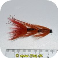 FL80014 - Modern Tube Flies - UF Ullsocken Tube Plast 1.5 - Str. 1.5 - brunrød