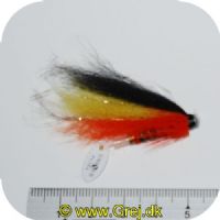 FL80023 - Modern Tube Flies - UF NP Flugan - Str. 1 - Sort/orange/gul