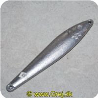 GRA450 - Trendy Pirk 450 gram - Grå fiskeformet - Uden krog og springringe