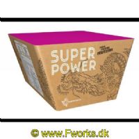 J23 - Batteri - SUPERPOWER - Bombarder himlen med SuperPowers stjerneregn - Nem: 920g
<BR>
Slip aggressionerne løs og bombarder himlen med SuperPowers stjerneregn. guldhaler og crackling effekter.
<BR><BR>
76-skuds kombineret viftebatteri med masser af krudt og store rør (20/25/30mm). Ud med det gamle år og ind med SuperPower - festen starter her!
<BR><BR>
NEM : 920g<BR>
Antal skud : 76 Vinkel<BR>
Rør diameter : 20/25/30mm