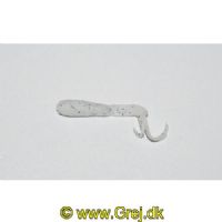 JIG40HS - Jig haler - En livlig Jig Hale. Halerne er 40 mm lange - Farve : Hvid med sorte pletter