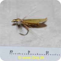 JS012 - Caddis Adult 2 Saff Gold