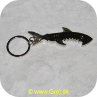 MHM165 - Nøglering med haj oplukker - Sølv