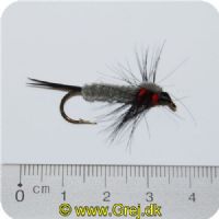 MS005 - Nymphs - Str. 6 - Grå/rød/sort Montana crawlers