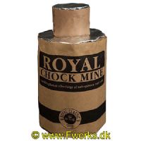 RY05 - Royal - Chock Mine - Crackling buket efterfulgt af sølvspinner med salut - NEM: 130g