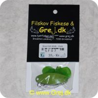 SF07 - Slow Fish blink,1 stor og 1 lille Slow fish - Farve: grøn - Med krogkapper