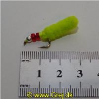 SGMAG002 - Maggot - Farve: Chartreuse med rød og sølv hoved - Str. : 10