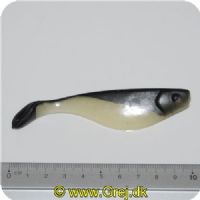 SHAD03 - SHAD 10cm - Farve: Sort/hvid