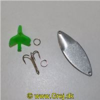 SNAPPER12B - Den originale JACK RAPID Snapper - 12 gram - Blank/Umalet - Usamlet, men med krog og springringe