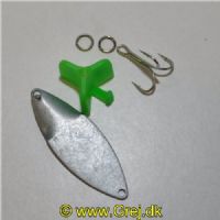 SNAPPER6B - Den originale JACK RAPID Snapper - 6 gram - Blank/Umalet - Usamlet, men med krog og springringe