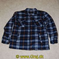 TERMOGBLBHXXL - Secolo Termoskjorte str. XXL -Blå/lyseblå/Brun/Hvid ternet 