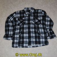 TERMOGHLSXXL - Secolo Termoskjorte str. XXL -Grå/Hvid/lyseblå/sort ternet 