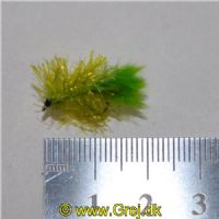 UF0170 - Enkeltkrog - Str. 12 - Blobs Green - Flash gul krop med grøn hale.
(Se billede)