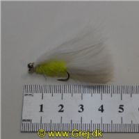 WS1910 - Long Shank - Cat Whisker Eyed - Farve: Chartreuse/Hvid med dobbelt sølv øjn - Str. : 10