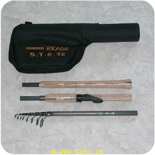 022255124492 - Shimano Exage S.T.C. teleskopstang i taske TEXMTS 270 M - 9 fod - Kastevægt: 10-30 gram - Leveres i stangtaske hvor der også er plads til hjul.