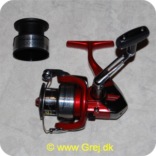 022255130776 - Shimano Catana 3000SFB spinnehjul m/ekstra spole - Frontbremse - Gear Ratio: 5.2:1 - 2 + 1 lejer - Linekap.: 0.18mm/240m - 0.25mm/140m