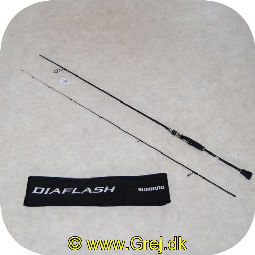 022255215480 - Shimano Diaflash BX L Spinnestang - Længde:2.22m - 7.4 fod - Kastevægt: 2-10g
Diaflash BX-stangen er udviklet til let spinne-fiskeri med små softbaits og jigheads efter arter som aborrer og ørreder.
Stangen har en følsom men Taftec Alpha stang-spids til bedre bid-detektion. mens klingen har nok rygrad til at køre krogen sikkert ind i munden. 
Hi Power X
Ci4 hjulholder
Fuji løberinge i forbedret rustfrit stål
Stangens vægt 90g 