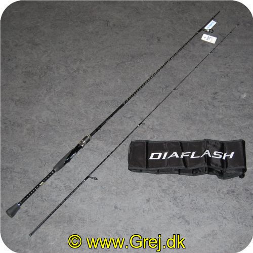 022255215503 - Shimano Diaflash BX L Spinnestang - Længde:2.25m - 8 fod - Kastevægt: 1-7g
Diaflash BX-stangen er udviklet til let spinne-fiskeri med små softbaits og jigheads efter arter som aborrer og ørreder.
Stangen har en følsom men Taftec Alpha stang-spids til bedre bid-detektion. mens klingen har nok rygrad til at køre krogen sikkert ind i munden. 
Hi Power X
Ci4 hjulholder
Fuji løberinge i forbedret rustfrit stål
Stangens vægt 90g 