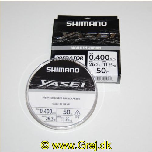 022255245548 - Shimano Yasei Fluorocarbon 50m - 100% Fluorocarbon af højeste kvalitet - 0.40mm/11,93kg
<BR>
<LI>Bedste Knudestyke på Fluorocarbon liner.</LI>
<LI>Blødeste Fluorocarbon line.</LI>
<LI>Mest smidige Fluorocarbonline.</LI>
<LI>Japansk kvalitet.</LI>