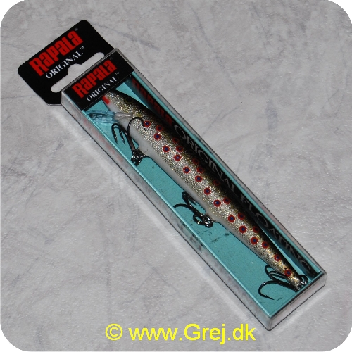 022677001050 - Rapala  Original Flydende wobbler - 13cm - 7g Sølv med røde pletter