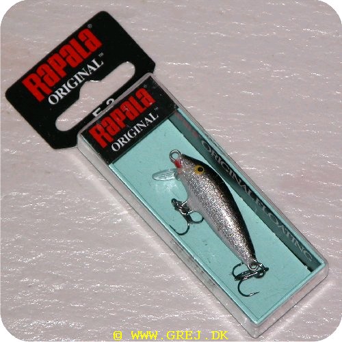 022677001470 - Rapala orginal<LI>Org. navn Silver<LI>Farve - Sort/Sølv/hvid<LI>Arbejdsdybde 0 - 2.3 meter<LI>Længde 3 cm - Vægt 2 gram