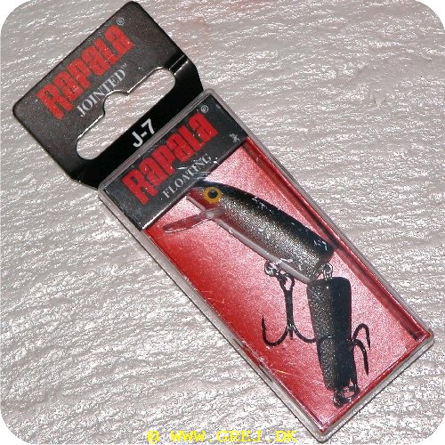 022677003252 - Leddelt wobler fra Rapala<LI>Org. navn - Silver<LI>Farve - Sort/Sølv/hvid<LI>Arbejdsdybde - 0.9 - 2.7 meter<LI>Længde 7 cm - vægt 4 gram