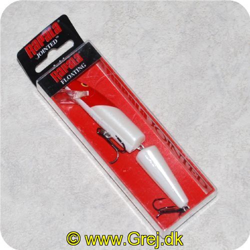 022677003511 - Rapala Jointed Flydende wobler - 11cm - 9g - Hvid med rød hoved - leddelt - Arbejdsdybde: 1,2-2,4 meter