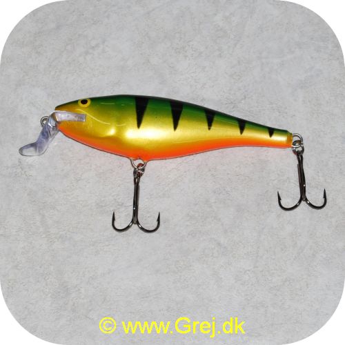 022677008035 - Rapala CountDown Super Shad Rap - 14cm - 45g - Perch - Arbejdsdybde: 1,5-2,7m - Sort/grøn/gul/orange