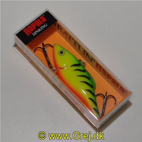 022677009216 - Rapala Rattlin - 7 cm - 16 gram - RNR07 - FT - Firetiger - Arbejdsdybde: Variabel