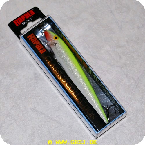022677013282 - 13 cm lang wobler fra Rapala<LI>Org. navn-Silver Fl Chart.<LI>Farve-Lysegrøn/sølv/rød<LI>Arbejdsdybde-  1.2-2.4 meter<LI>Længde-13 cm-vægt 11 gram