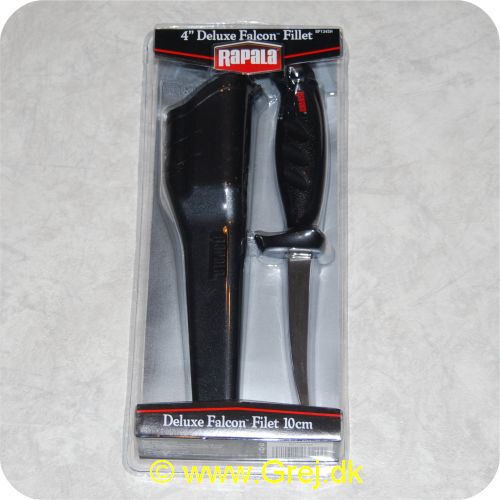 022677031200 - Rapala Deluxe Falcon Filet kniv 10 cm - Med skede - BP134SH