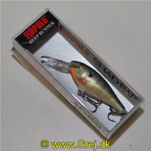 022677071251 - Rapala Shad Rap - Deep Runner - 5cm/6g - Arbejdsdybde: 1.2-2.7m - Farve:BG - Bluegill