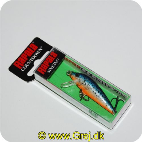 022677095172 - Rapala Countdown wobler - 5cm - 5g - Blue Spotted Minnow - synkende - Arbejdsdybde: 0.9-1.8m