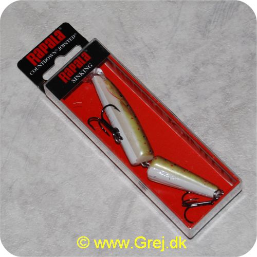 022677098890 - Rapala Jointed synkende wobler - 11cm - 16g - Brown Trout - Gylden/hvid med sorte og røde prikker - leddelt - Arbejdsdybde: 1.9-2.8 meter