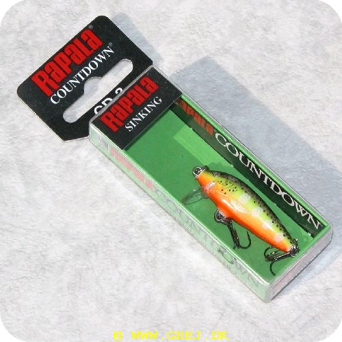 022677118222 - Countdown Minnow - 3 cm - Synkende - 4 gram - Hot Steel