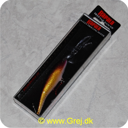 022677142791 - Rapala Deep Tail Dancer - 9cm - 13 gram - Gold rainbow Foil - Blå/rødbrun/guld/sand - Til laks. ørred. gedde. sandart - Arbejdsdybde Ned til 6 meter - Svømmer som en syg fisk