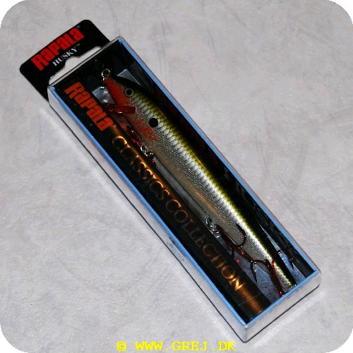 022677153551 - 13 cm lang wobler fra Rapala<LI>Org. navn-BleedingOliveFlash<LI>Farve-Sort/oliven/sølv<LI>Arbejdsdybde-  1.2-2.4 meter<LI>Længde-13 cm-vægt 11 gram