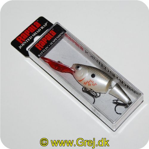 022677155852 - Rapala Jointed Shad Rap - 5cm - 8 gram - Bleeding Pearl - Arbejdsdybde:1.8- 3.9m