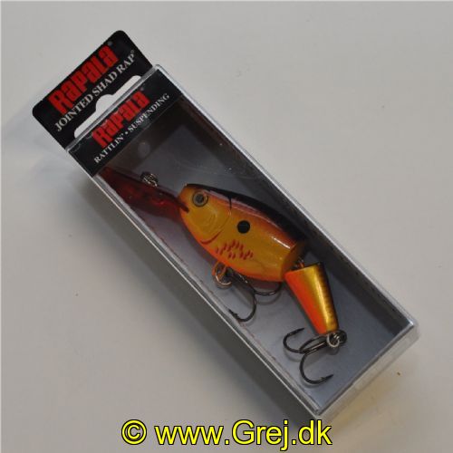 022677155869 - Rapala Jointed  Shad Rap - Suspending - Bleeding Copper Flash - 7cm/13g - Arbejdsdybde:2.1-4.5m