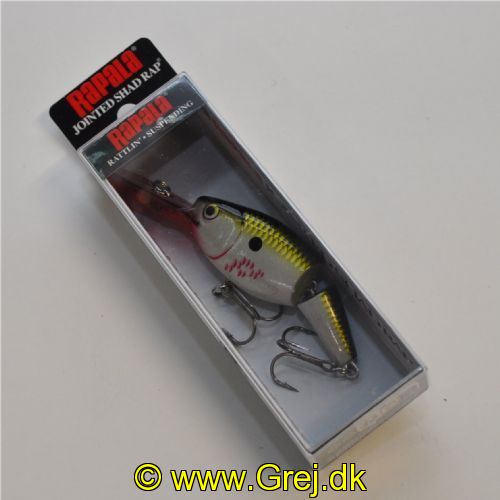 022677155883 - Rapala Jointed  Shad Rap - Suspending - Farve: Bleeding Olive Fl. - 7cm/13g - Arbejdsdybde:2.1-4.5m
