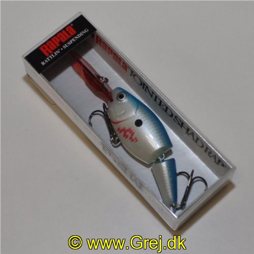 022677157641 - Rapala Jointed Shad Rap  - 7cm - 13 gram - farve: BBSD - Bleeding Blue Shad - Arbejdsdybde:2,1- 4,5m