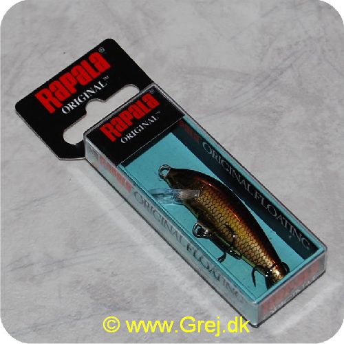 022677167893 - Rapala Original - Golden Alburnus - Vægt: 3 gram - Længde: 5 cm - Arbejdsdybde: 0.9-1.5m - Farve: Brun/gylden