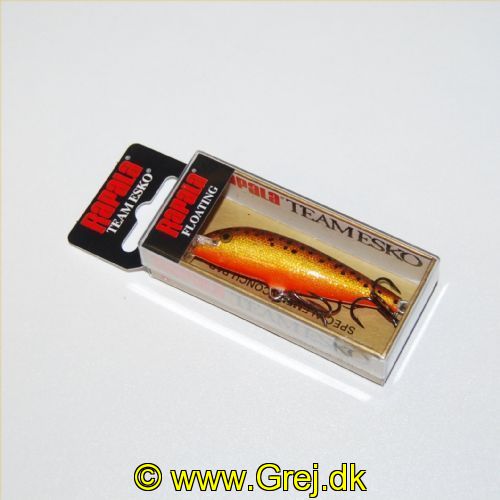 022677168159 - Rapala Team Esko - Flydende - 7cm - 6 gram - Brown Foil - Arbejdsdybde: 1.2 -1.8m